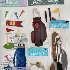 ⛳GOLF STICKERS SCRAPBOOK ART